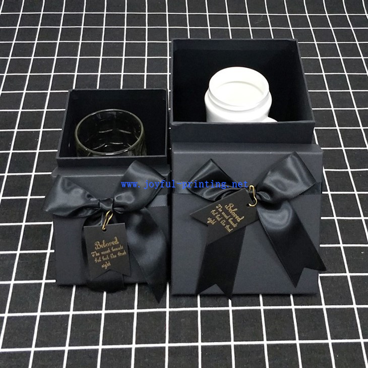 Black Bow Cup Photo Frame Drink Birthday Gift Gift Box