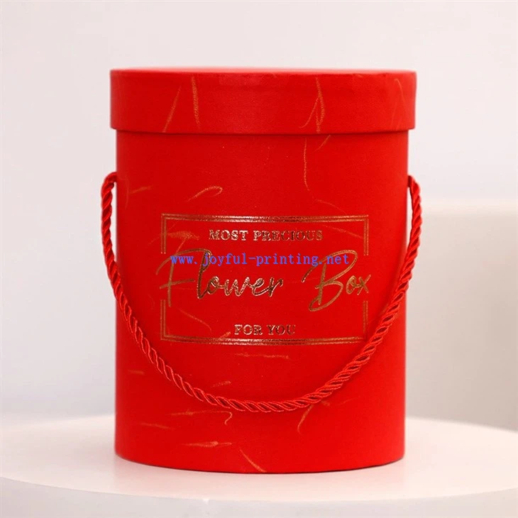 Portable Hugging Bucket Two-piece Round Flower Candy Wrapping Gift Box